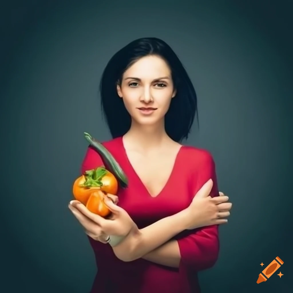 A handsome female nutritionist on Craiyon