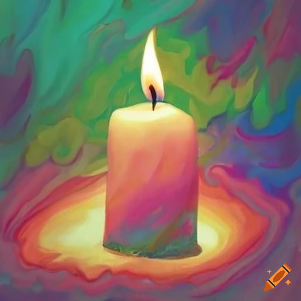 Premium Vector | One continuous line drawing of candle lighted and burning  fire and melting candle light in the dark