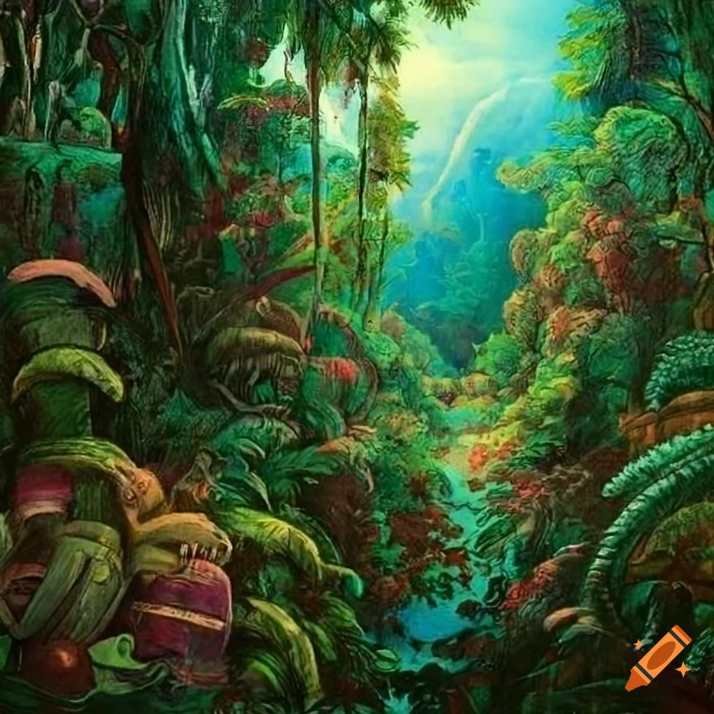 jungle scenery art