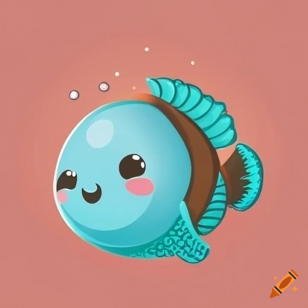 Free Vectors | Cute fish with anime touch