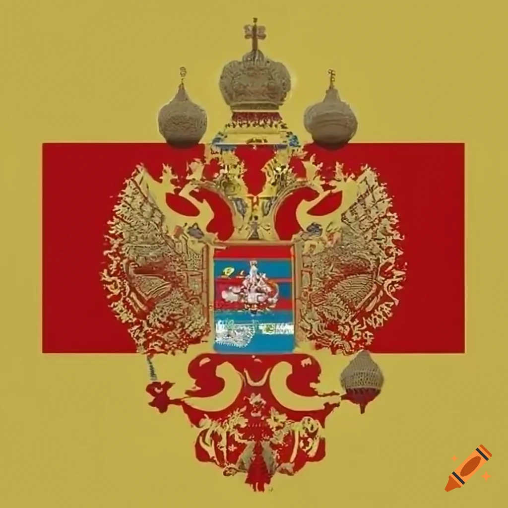 Russian imperial flag on Craiyon