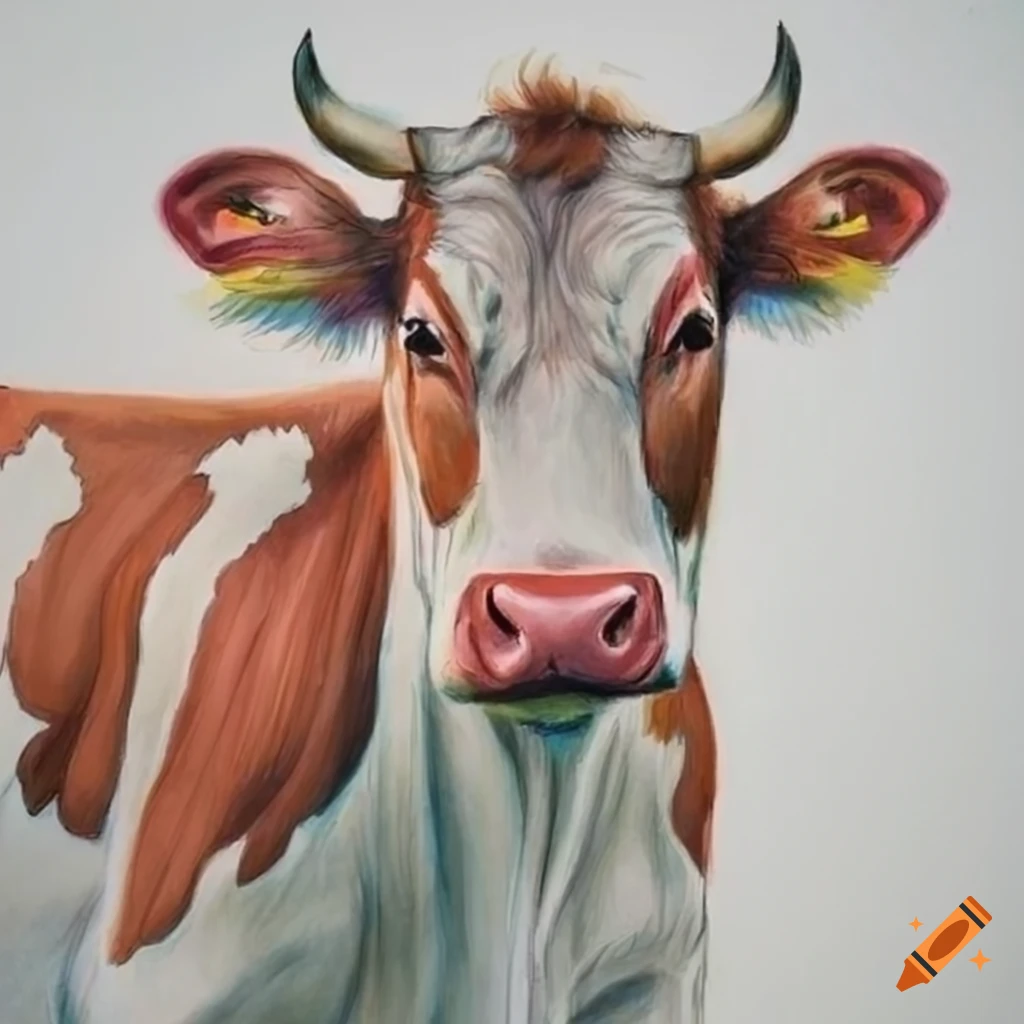 How to draw a cow | Step by step Drawing tutorials