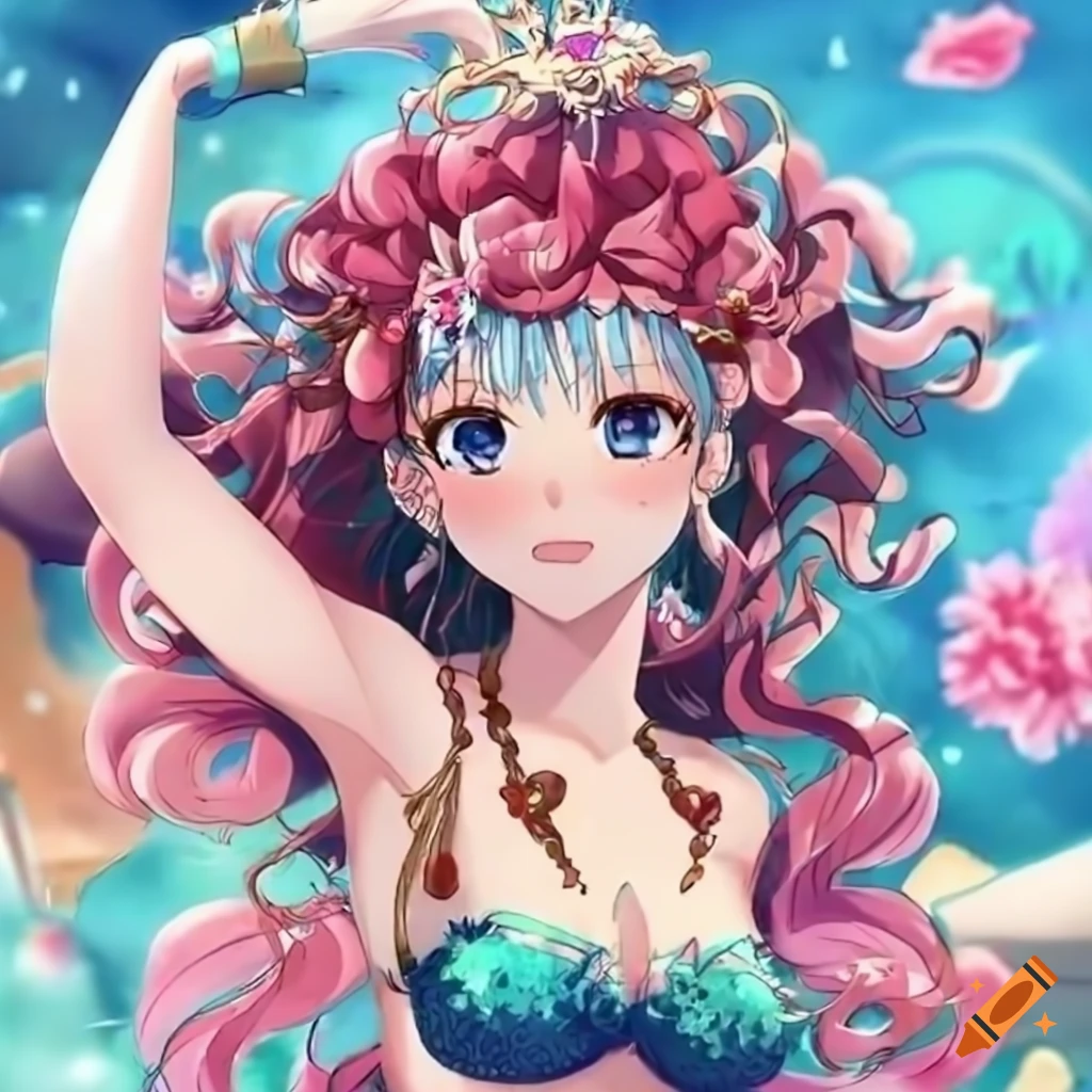 Mermaid, manga, fuji choko, blue, vara, fantasy, water, green, girl, anime,  summer, HD wallpaper | Peakpx
