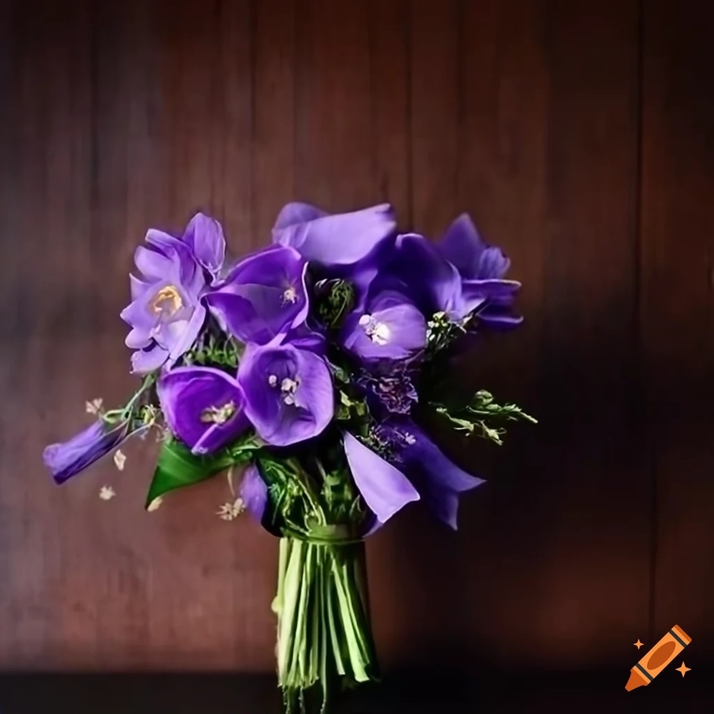 Bouquet of Cornflowers and Lisianthus