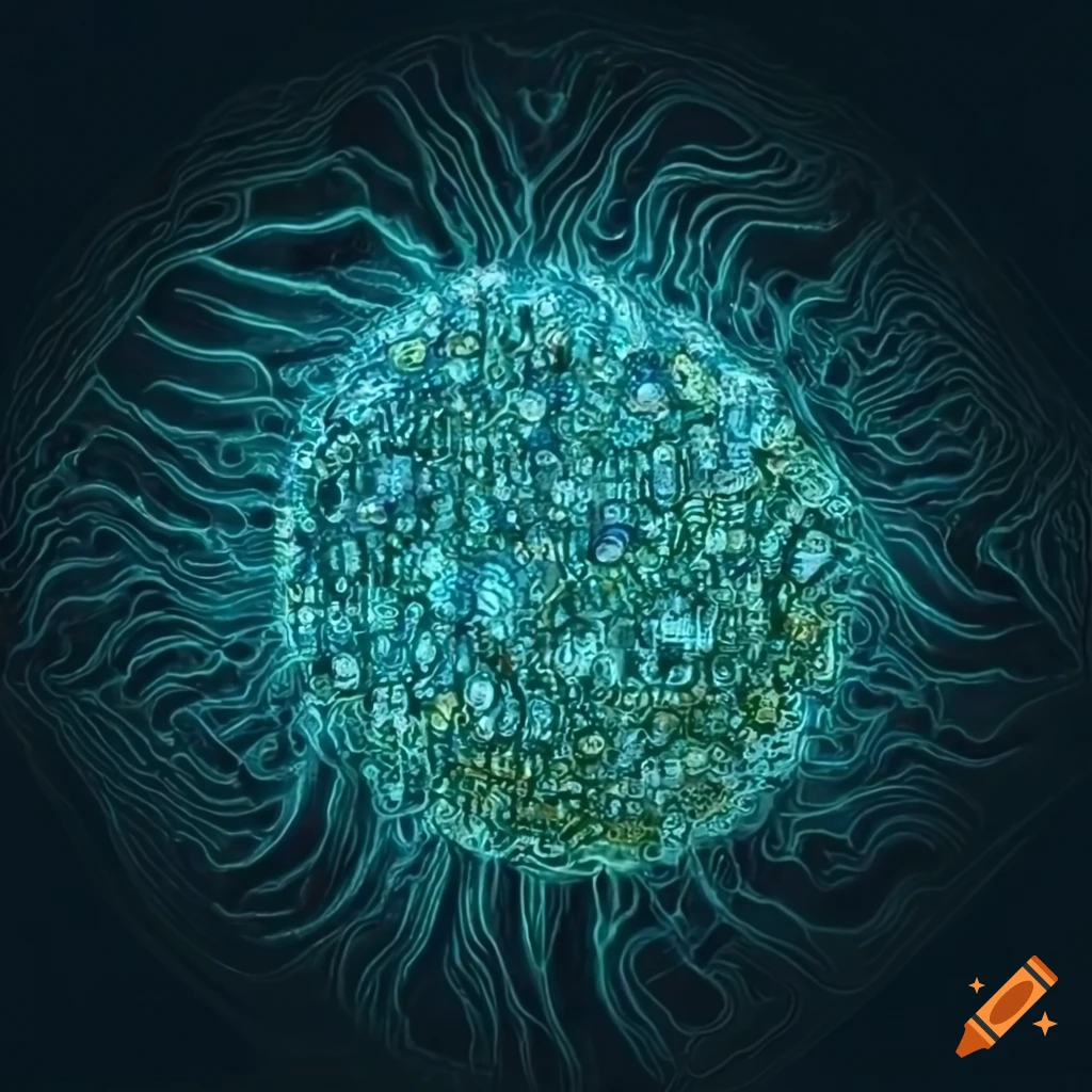 Organic digital hybrid microprocessor