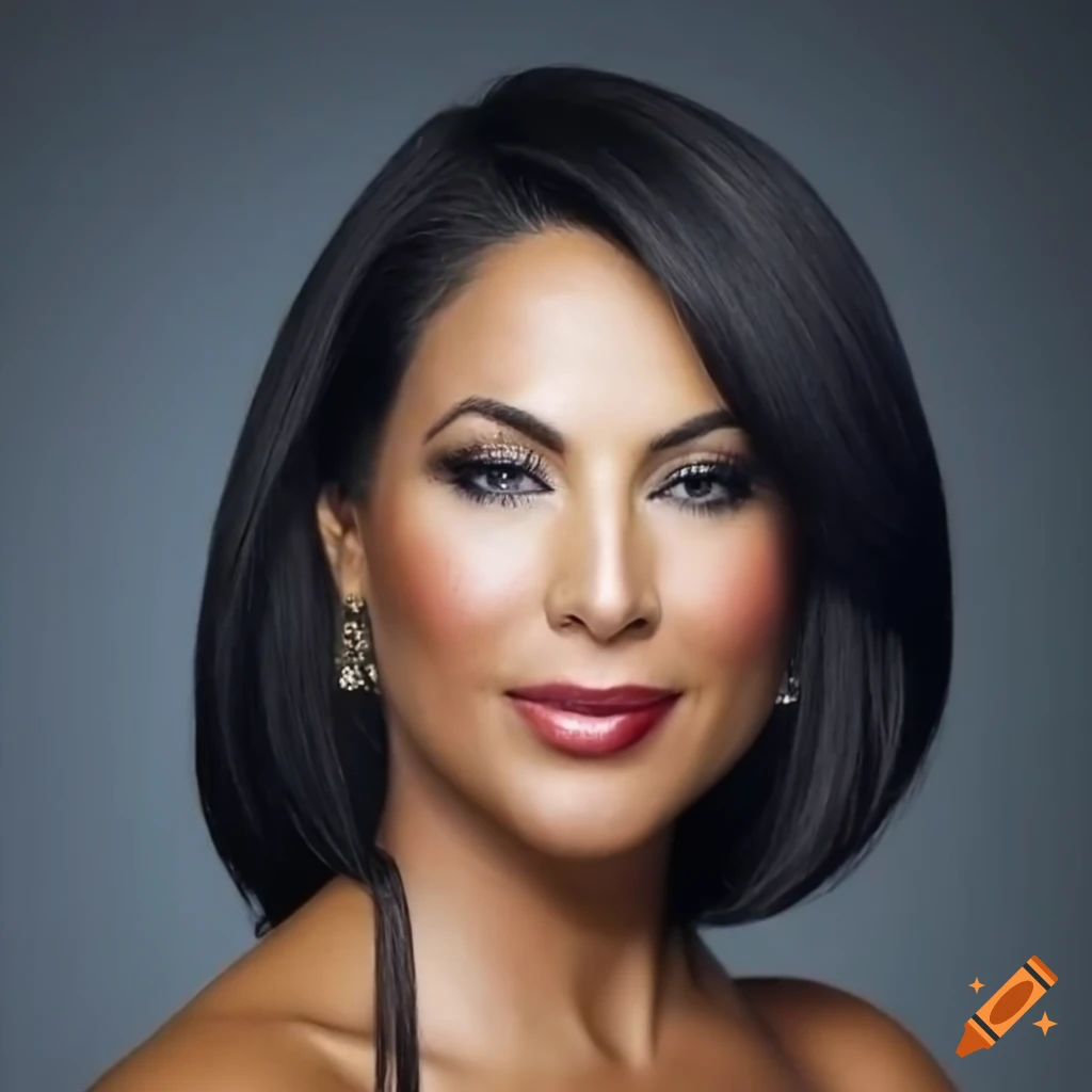 nbc bay area's "Jessica Aguirre" age 40, closeup face, eyes closed, glamour portrait