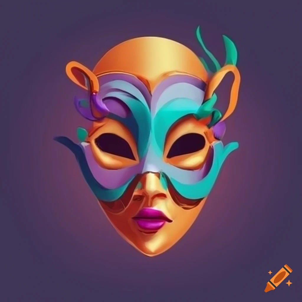 Stylized mask design on Craiyon