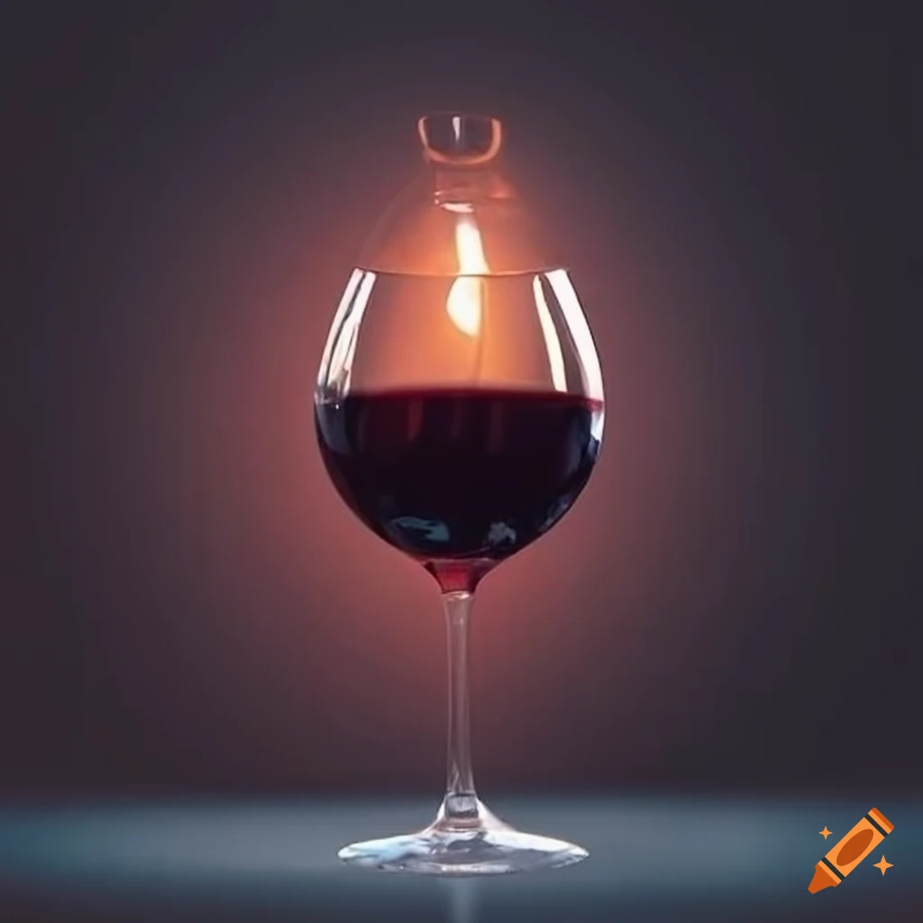 A vibrant, cheerful and summery scene showcasing a diagonal pattern of  photo-realistic wine glasses and bottles, with a slightly wavy distortion  as if viewed through the eyes of a tipsy person on