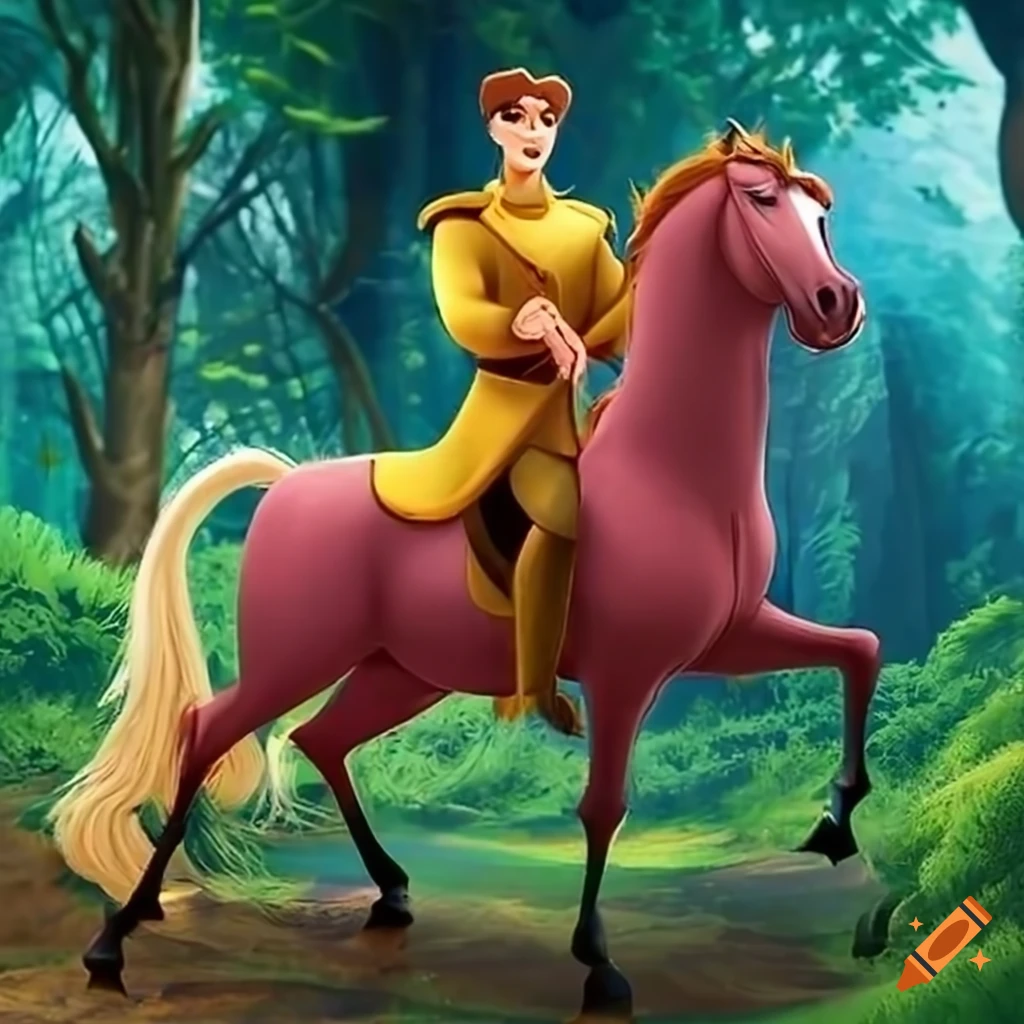disney prince on horse