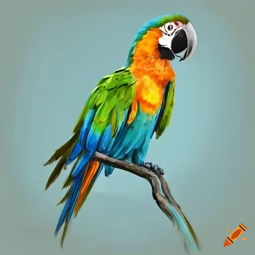 Parrot Macaw From A Splash Of Watercolor, Colored Drawing, Realistic  Royalty Free SVG, Cliparts, Vectors, and Stock Illustration. Image  165470018.
