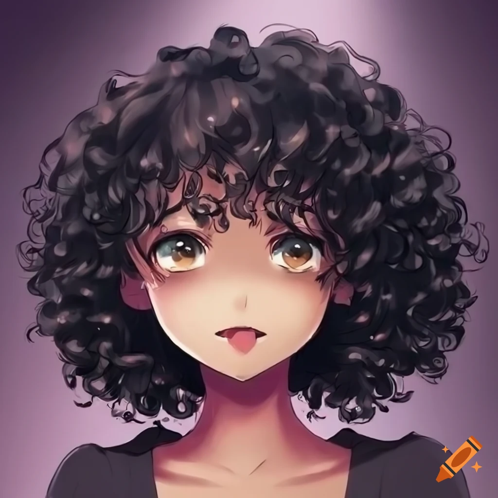 Japanese Anime Curly Female Character Hairstyle, Anime Drawing, Female  Drawing, Character Drawing PNG and Vector with Transparent Background for  Free Download