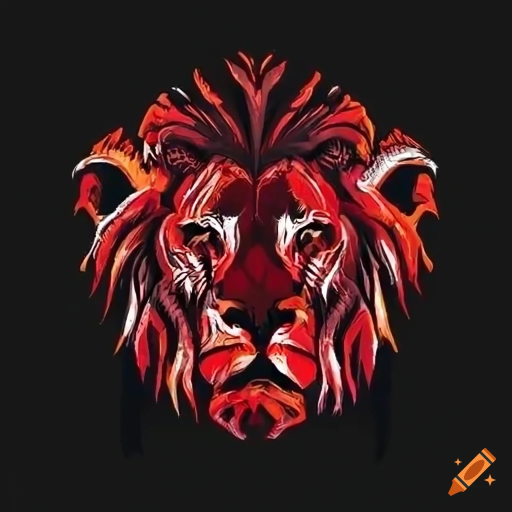 Mane Lion Logo Black Lion Logo
