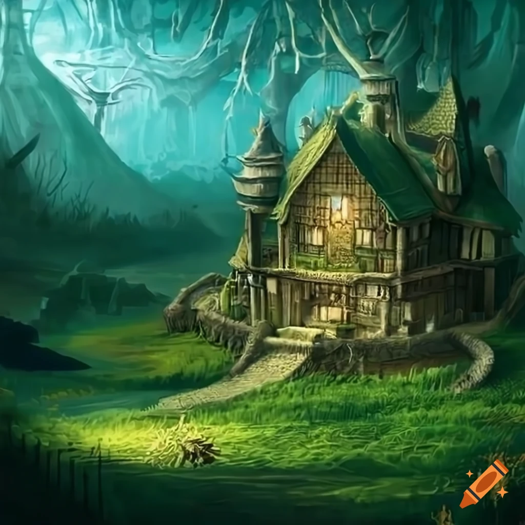 Fantasy elven farm