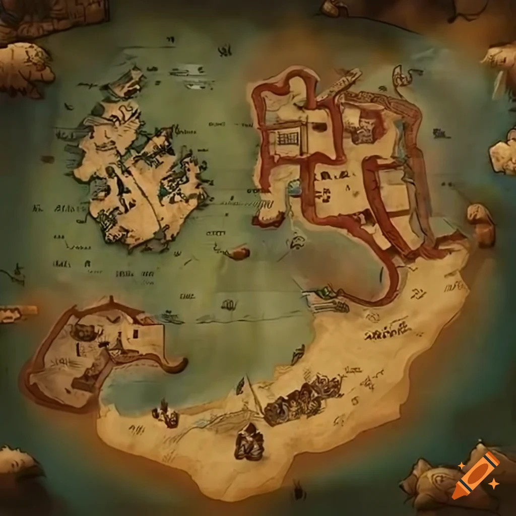 Medieval adventure map
