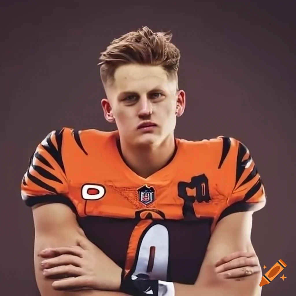 Joe burrow grimace on Craiyon