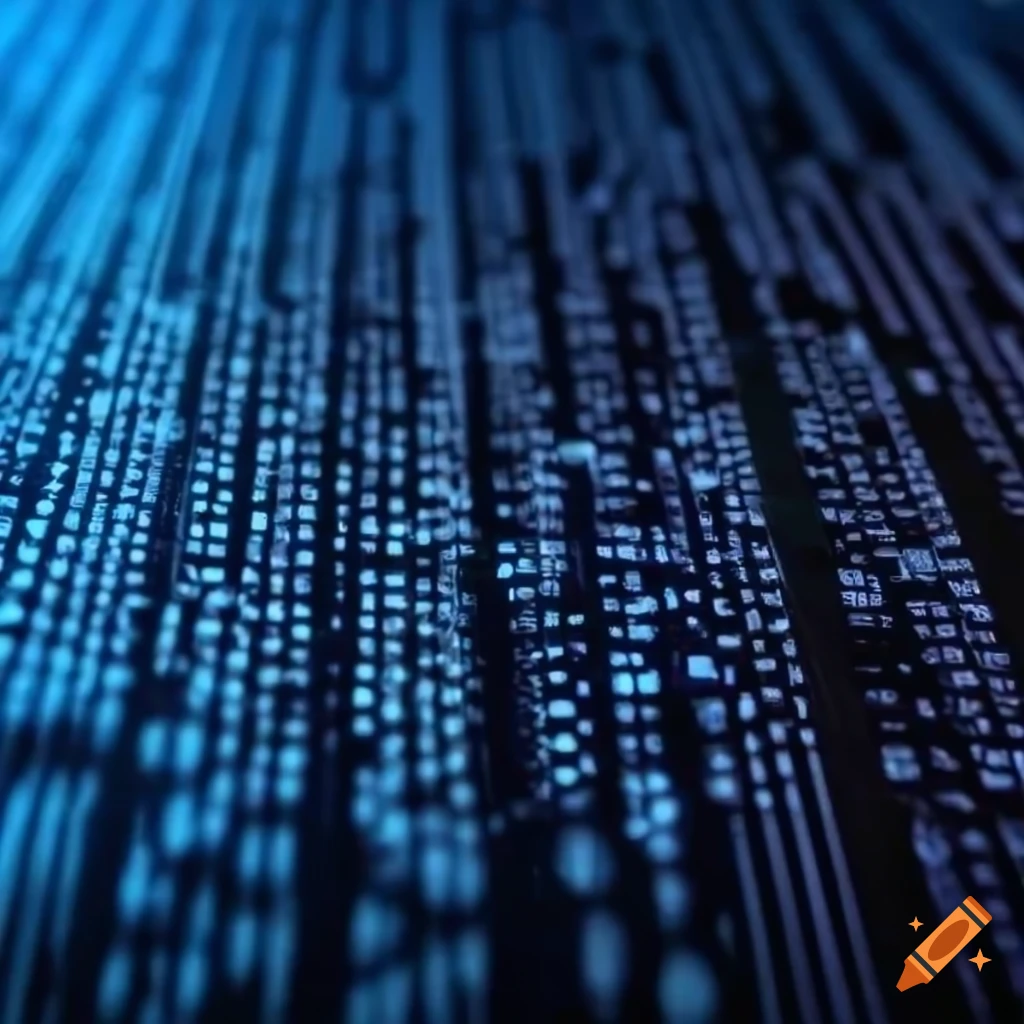 Lines of code on a computer screen on Craiyon