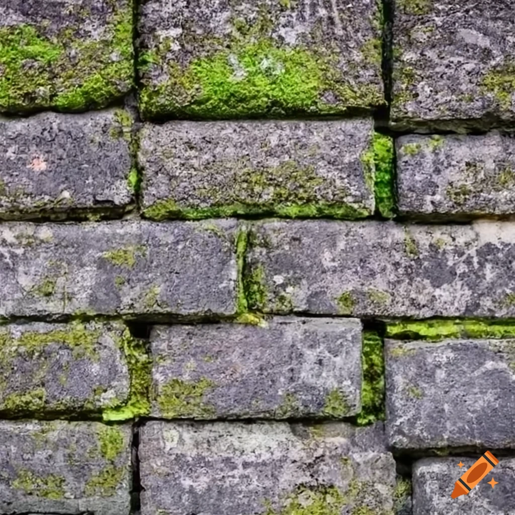 moss on bricks