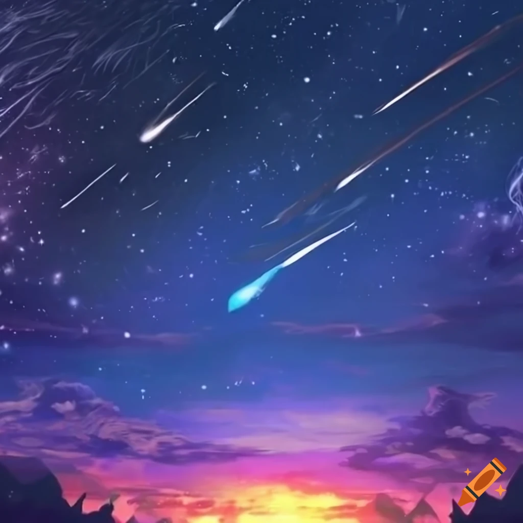 Download Meteor Explosion Your Name Anime 2016 Wallpaper | Wallpapers.com