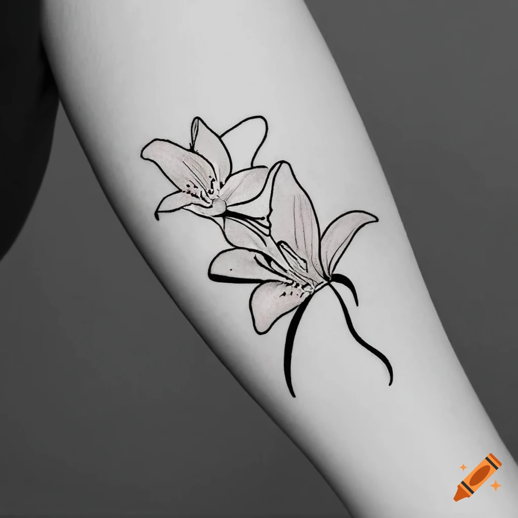 Added this fun lily tattoo to a floral sleeve I'm working on! #flower  #floral #biceptattoo #tattoo #lily #lilytattoo #fire #lit #rad #woooo… |  Instagram