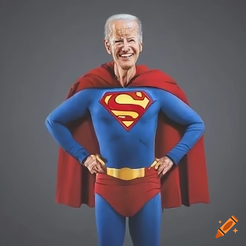 Joe biden as superman on Craiyon