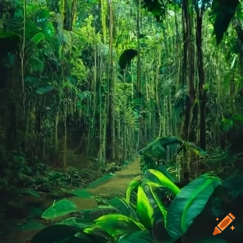 Trees In The Amazon Rainforest On Craiyon