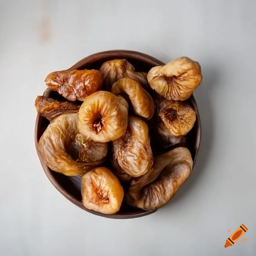 Dried figs and dried apricots on Craiyon