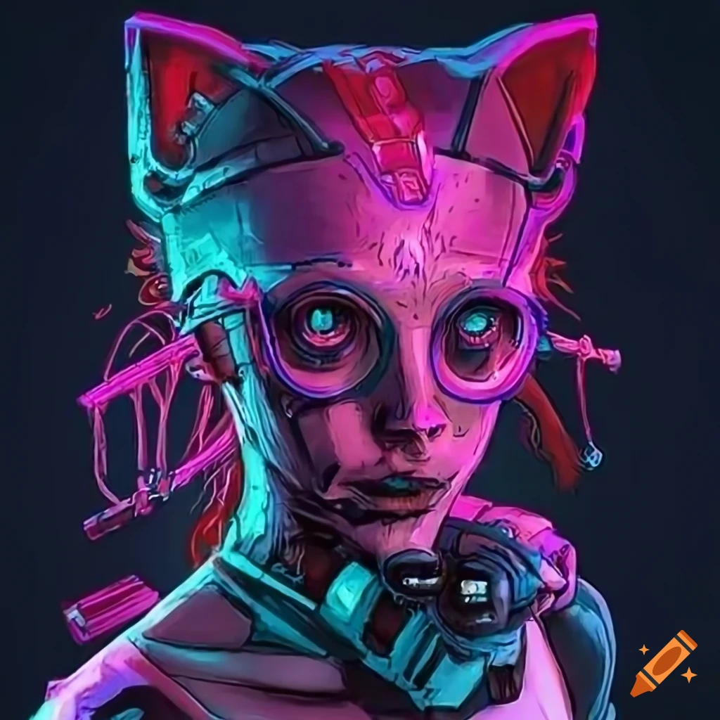 Cyberpunk, 1980s mechanical kitten