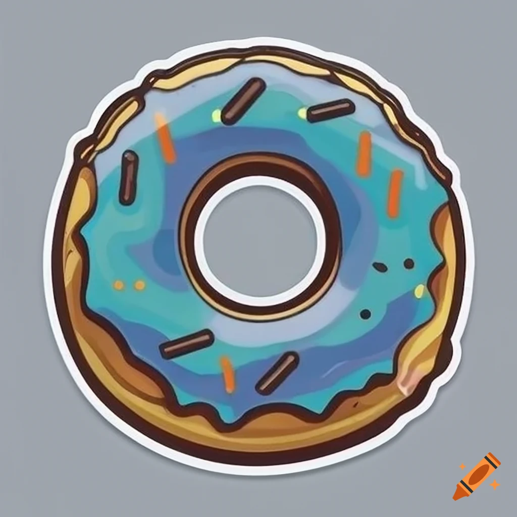 anime donut | Tumblr on We Heart It | Cute food art, Cute food, Food  illustrations