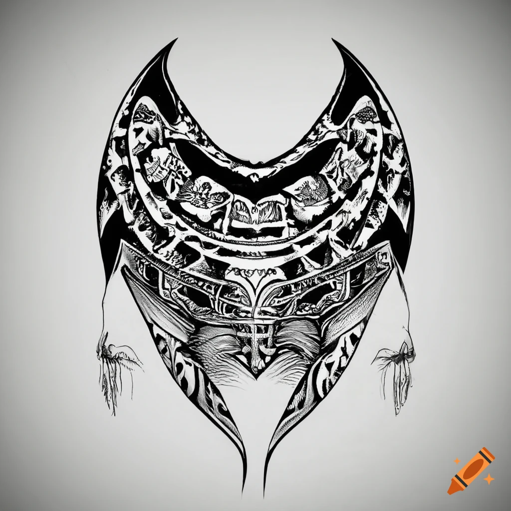 The face of the chief in the style of Hawaiian ornaments. Samoan tattoo  designs. Isolated. Vector illustration. 6764650 Vector Art at Vecteezy