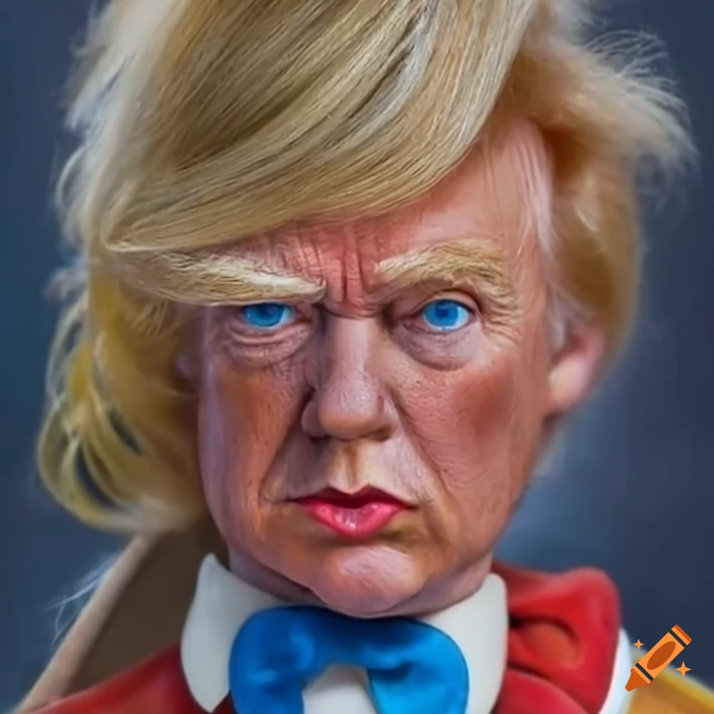 Pinocchio with Donald Trump hair