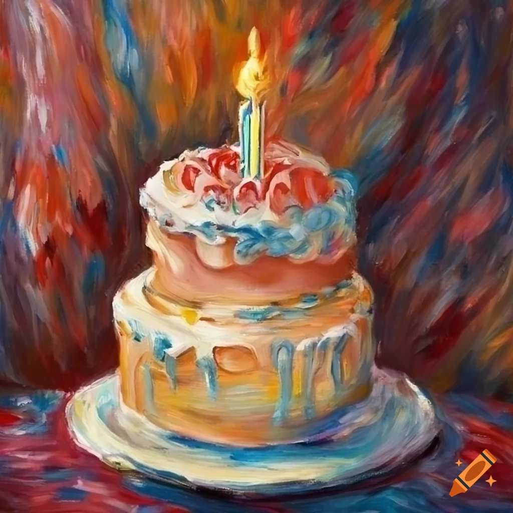 mouse birthday cake painting - Andrea's Shop - Paintings & Prints, Animals,  Birds, & Fish, Mouse & Rodent - ArtPal