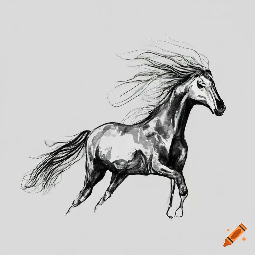 Galloping Horse Drawing by jonstallion on DeviantArt