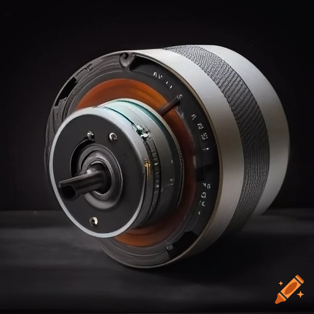 Picture of an electric motor without permanent on Craiyon