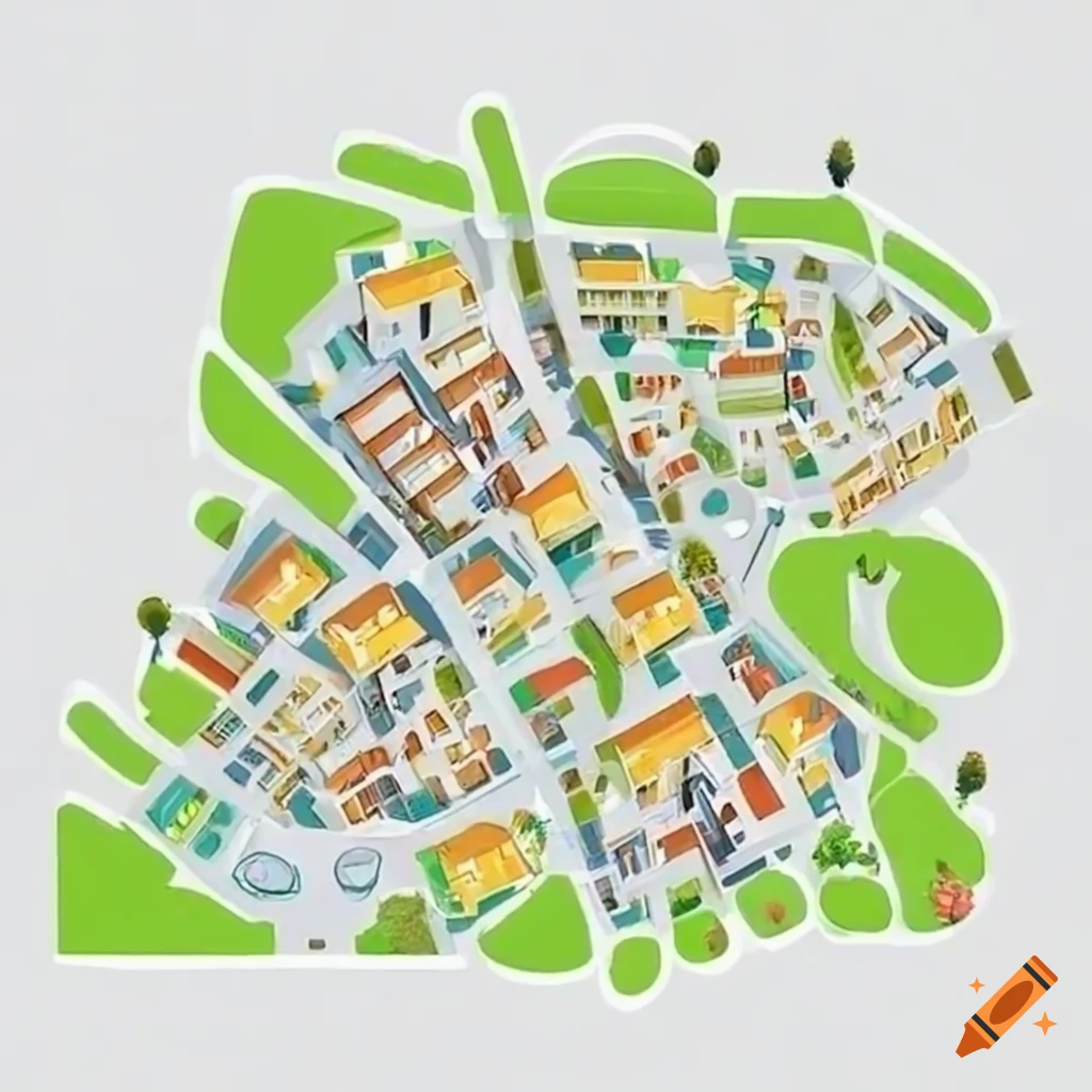 Many streets which lead to small and new houses, roads with ceilings