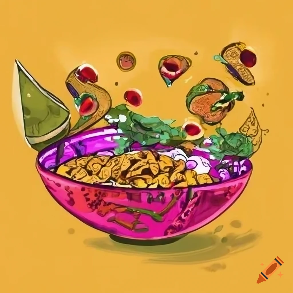 Indian Food Drawing. Vector & Photo (Free Trial) | Bigstock