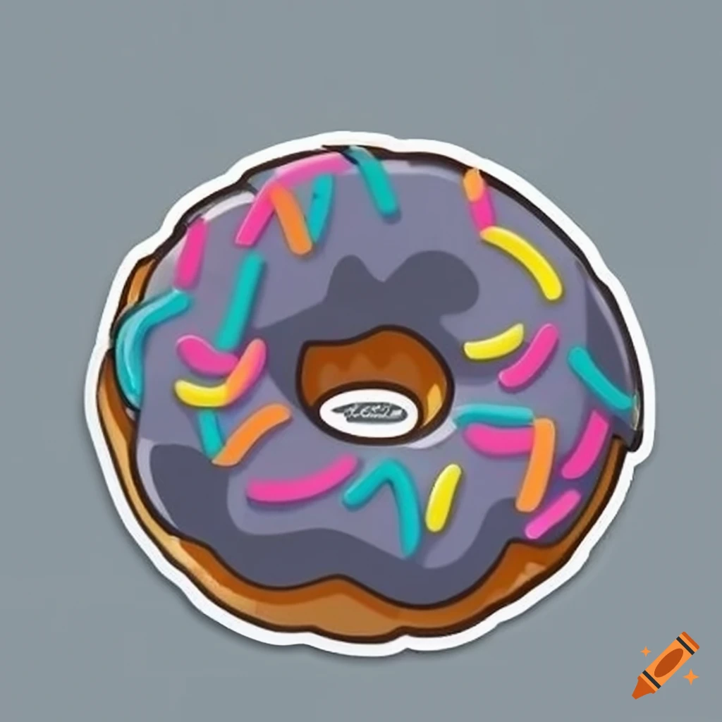 Chocolate doughnut reading book cute anime Vector Image