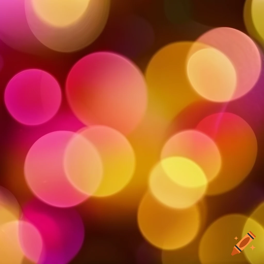 Abstract bokeh pattern with vibrant summer colors on Craiyon