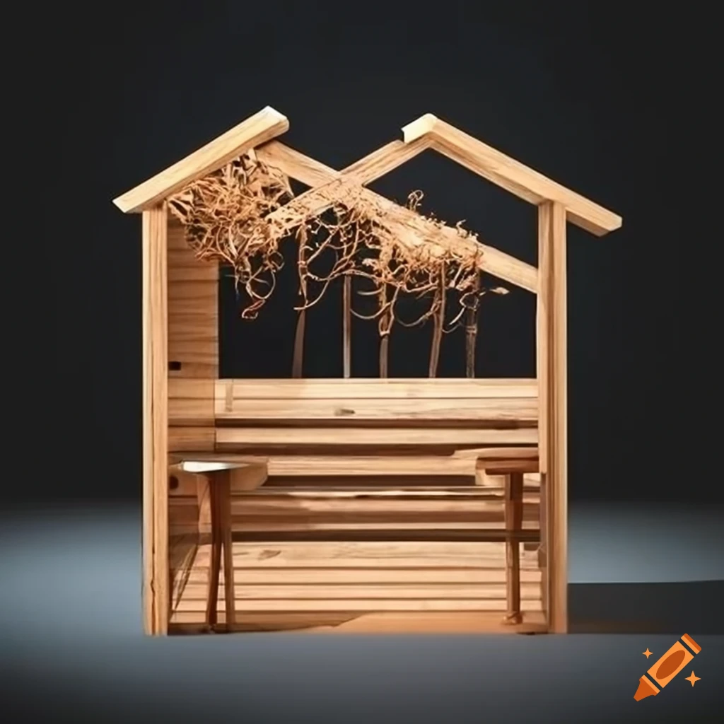 A Unique Wooden Booth With Natural looking Design For Trade Shows