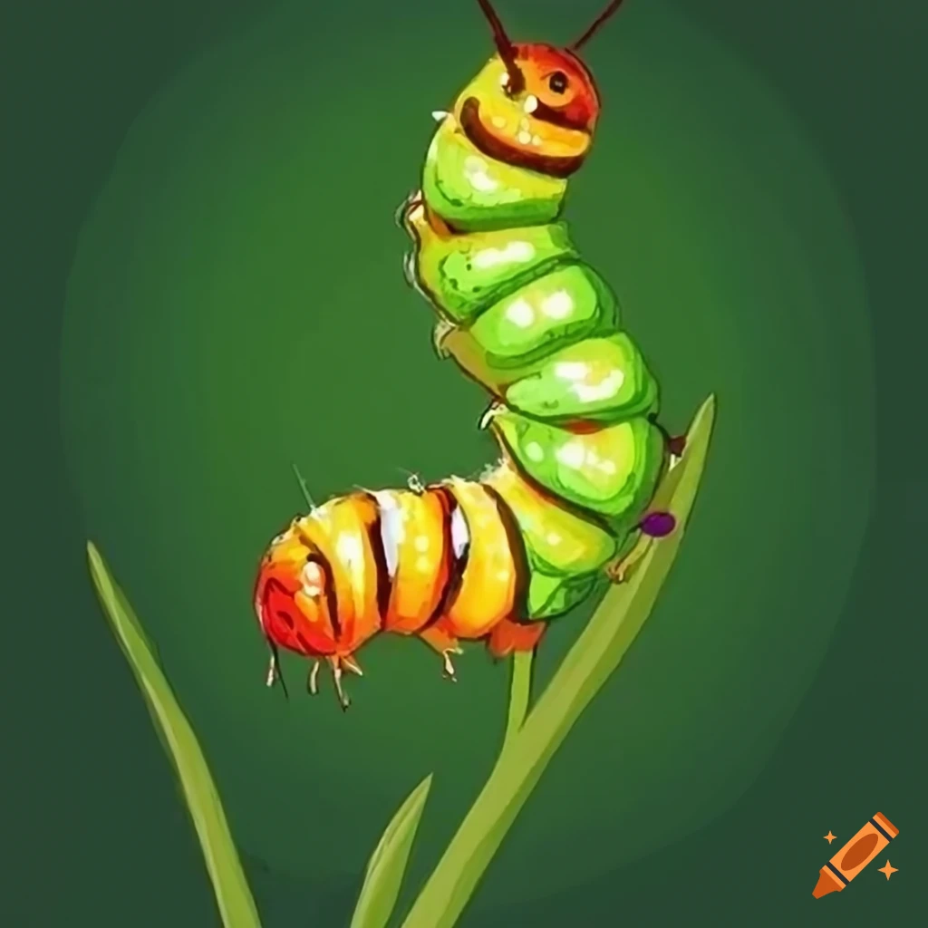 How To Draw A Caterpillar For Kids, Step by Step, Drawing Guide, by Dawn -  DragoArt