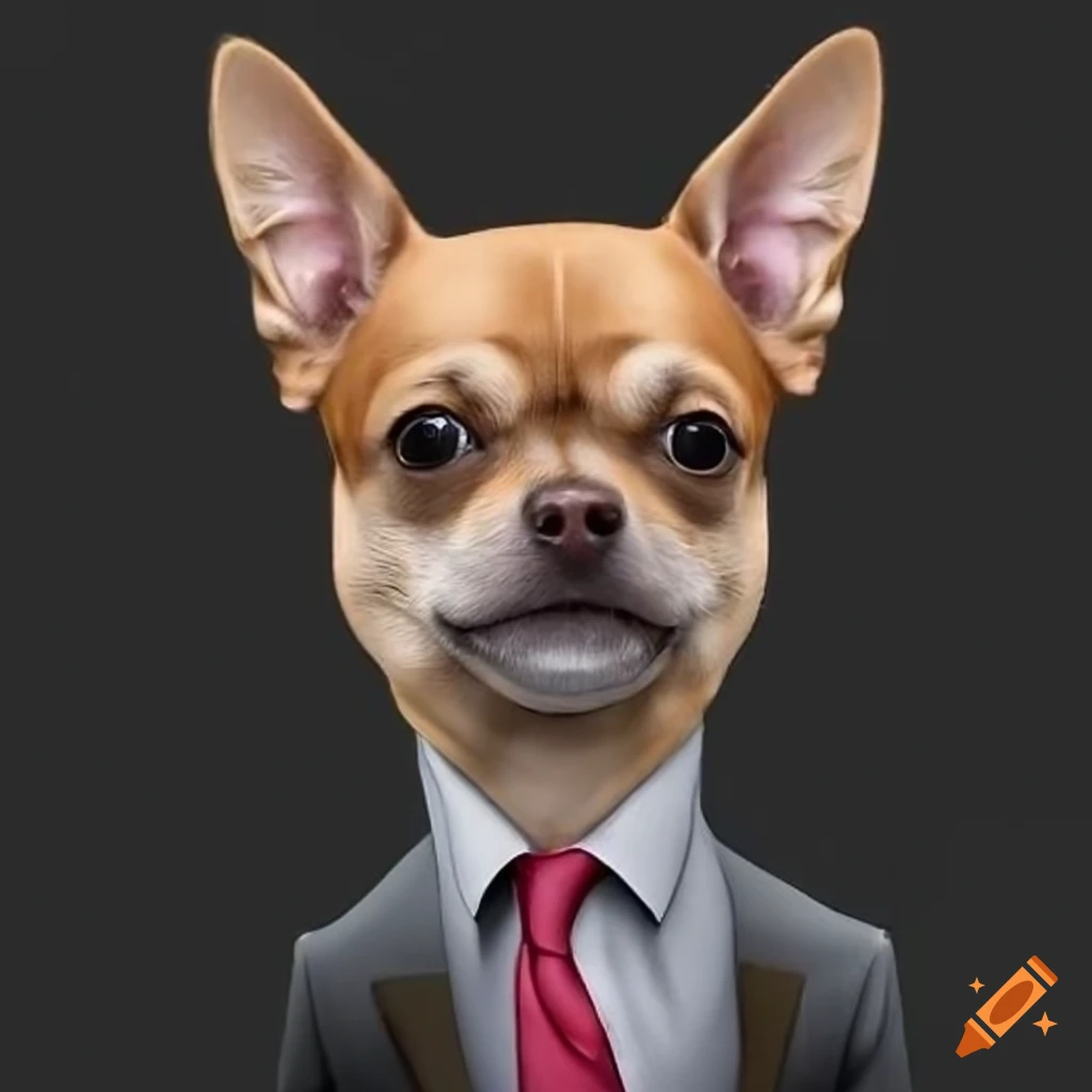 caricature of chihuahua