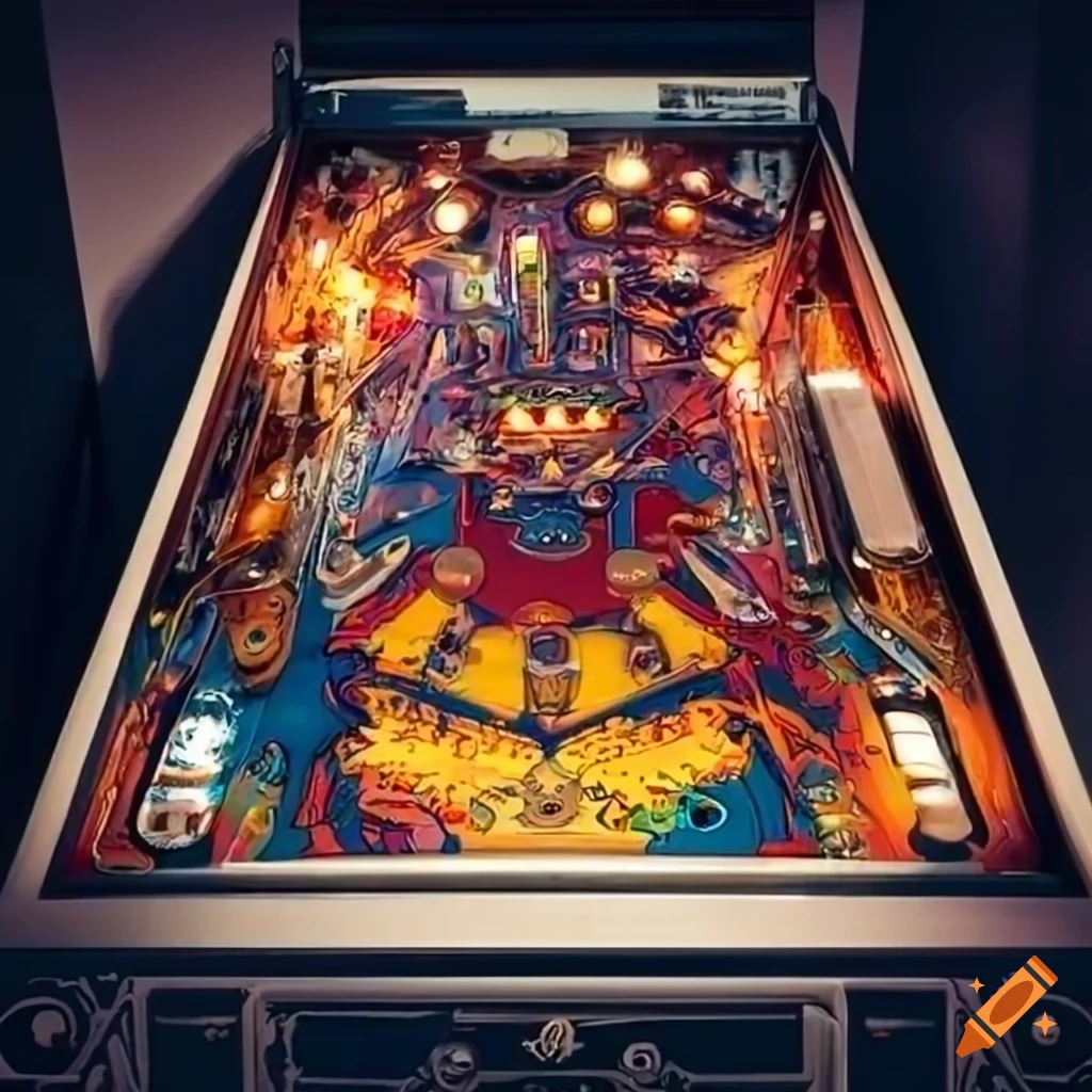 Band of rock, pinball backglass retro style