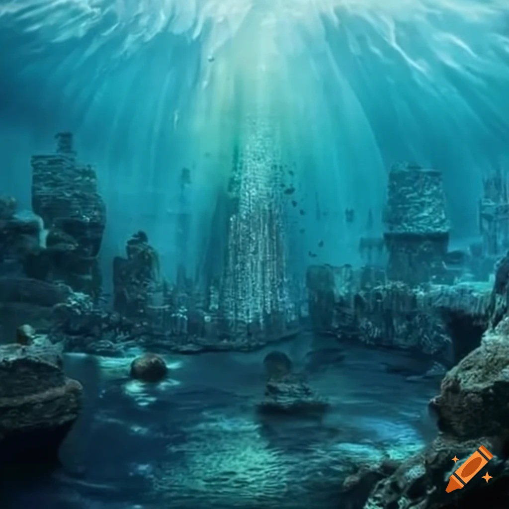 The watery city under the sea on Craiyon