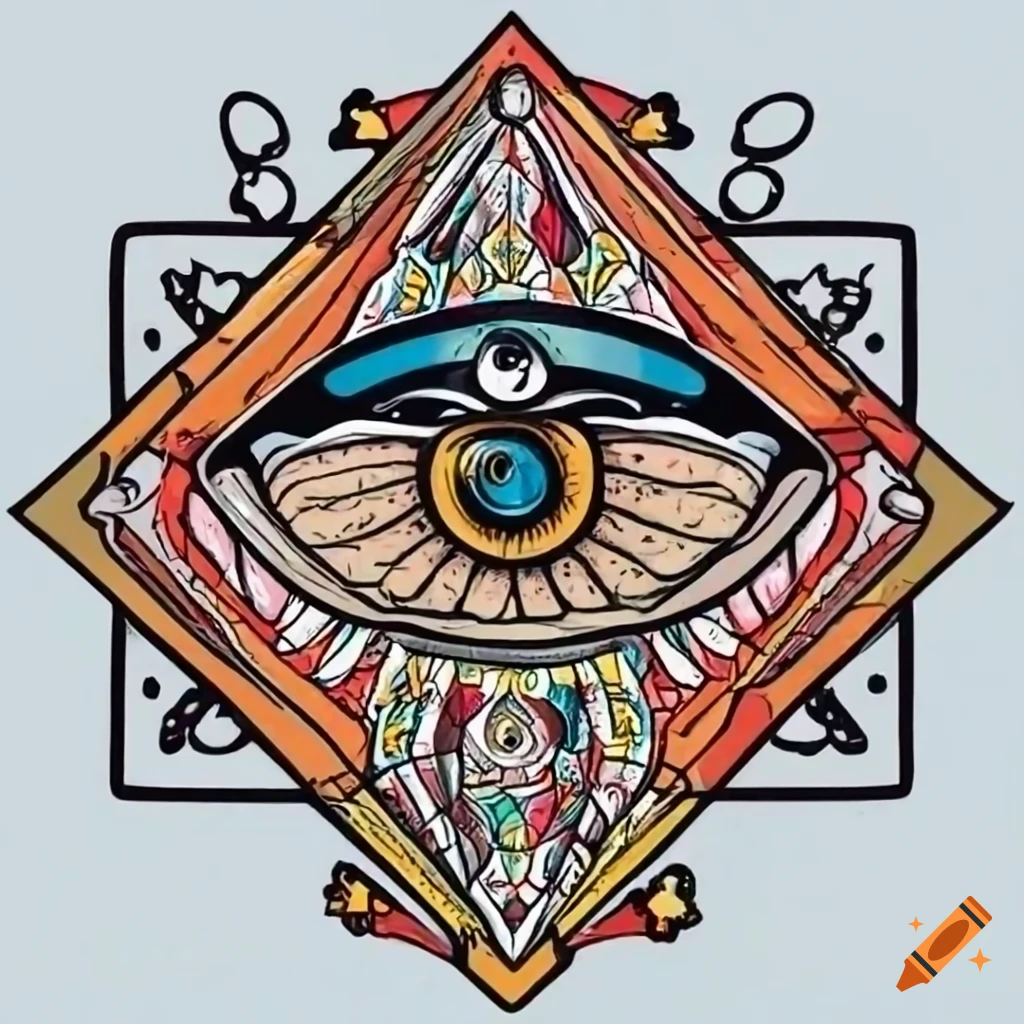 Premium Vector | Pyramid eye the eye of providence hand drawn engraving all  seeing eye tattoo design