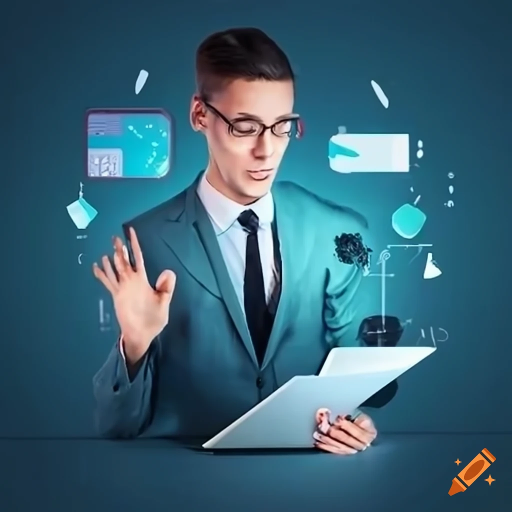 Participant of a digital meeting discussing business strategies