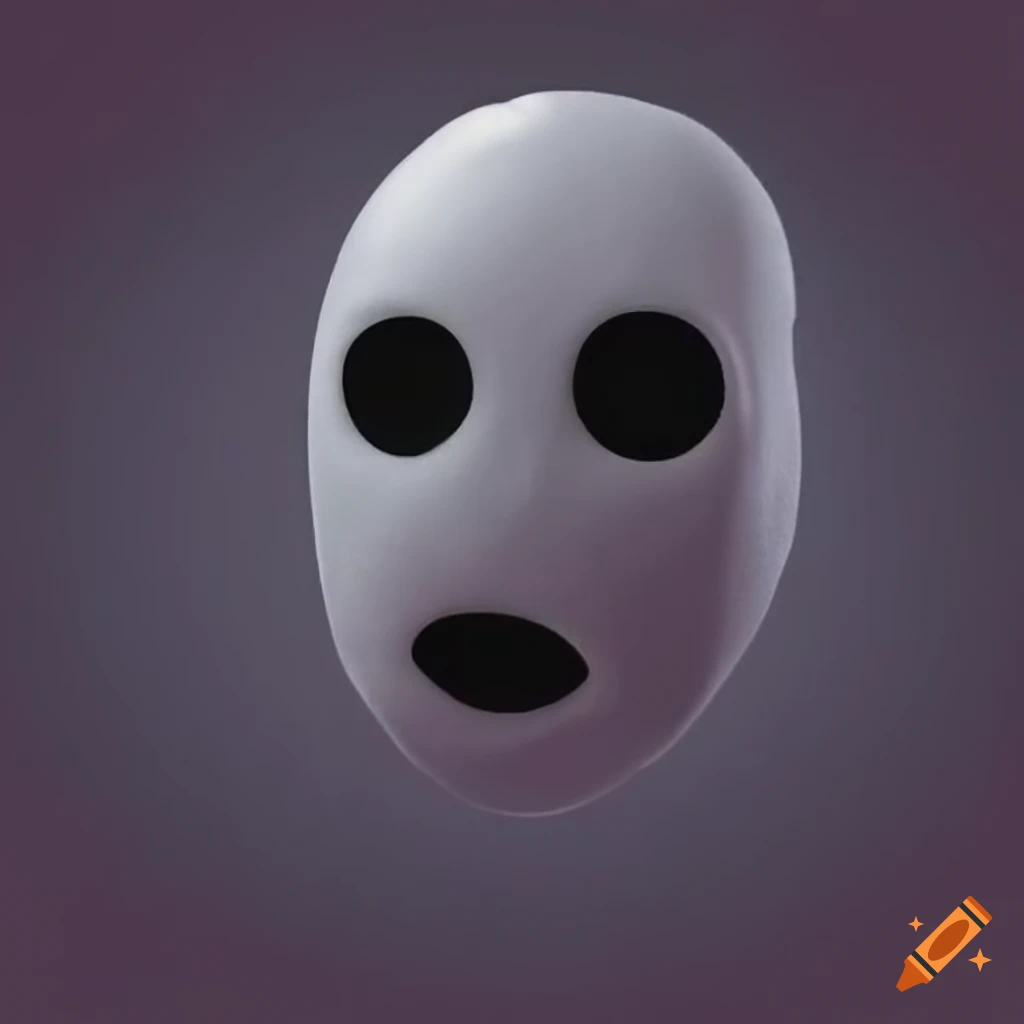 Blank Faceless Mask With Chubby Cheeks