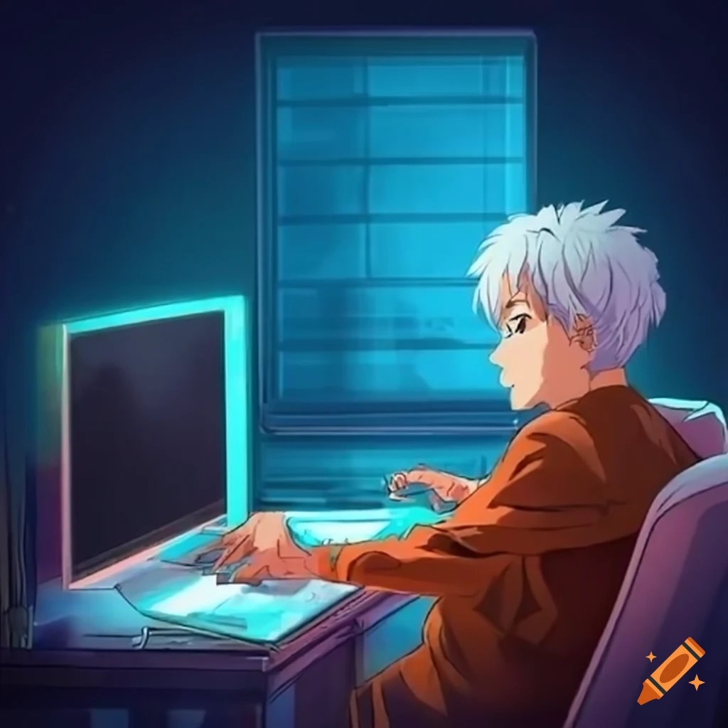 Anime Girl Computer Desktop 4K Wallpaper #4.2477