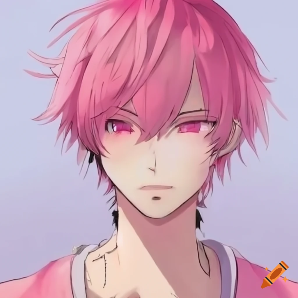 pink hair anime boy｜TikTok Search