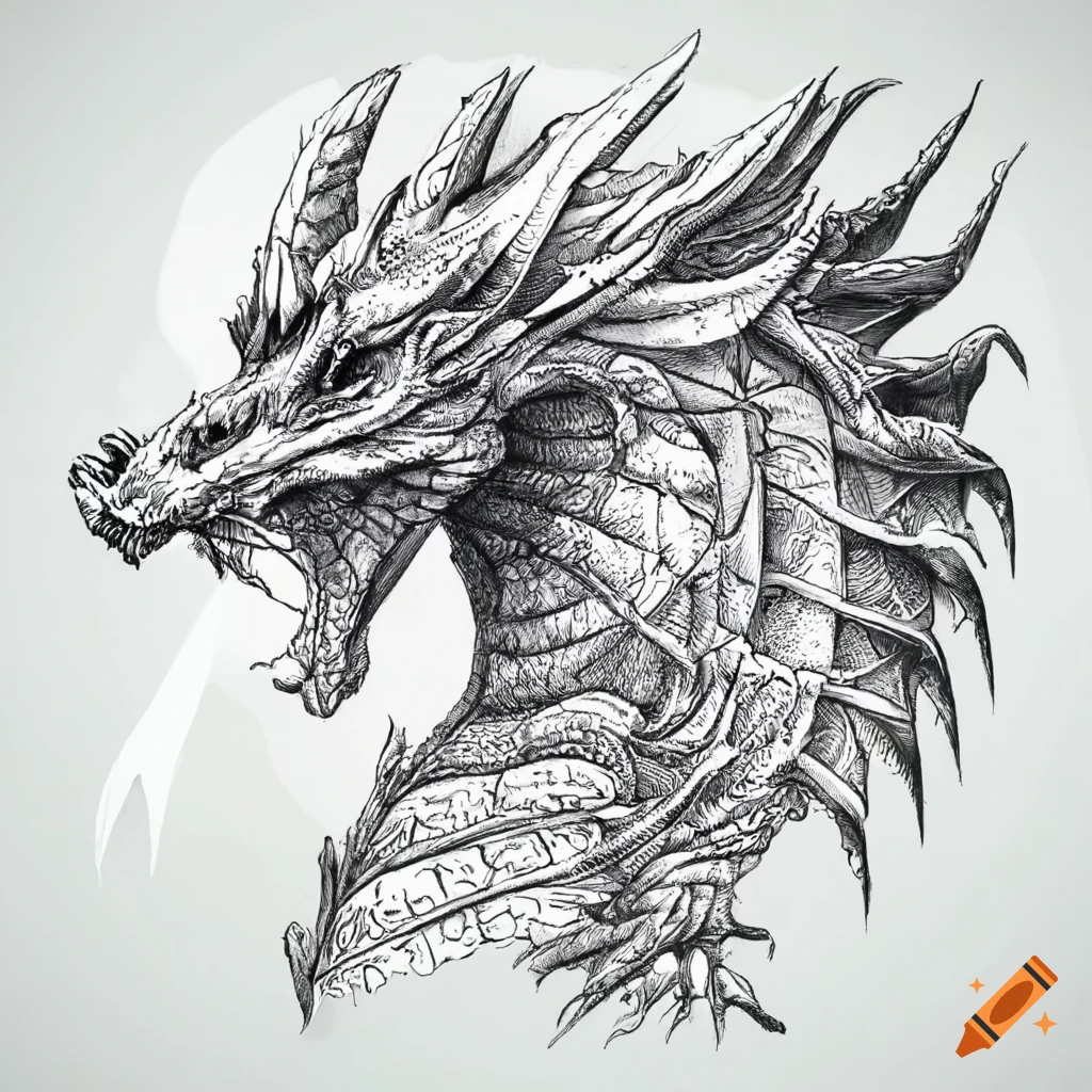 How To Draw Dragon Heads, Step by Step, Drawing Guide, by Dawn |  dragoart.com | Dragon drawing, Dragon sketch, Dragon head drawing
