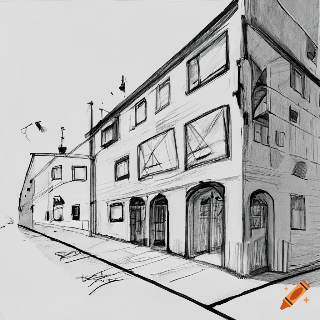 Two point Perspective Drawing On Craiyon