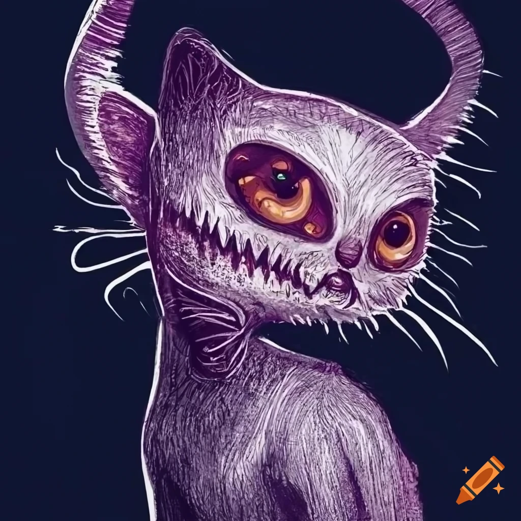 scary cat cartoon